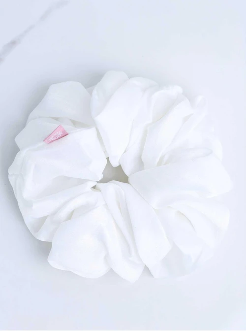 Gumka do włosów typu scrunchie, biała O614412P00