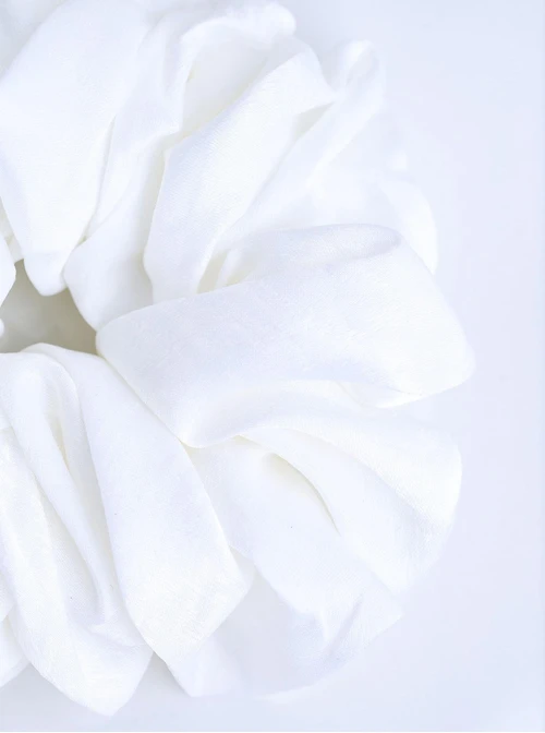 Gumka do włosów typu scrunchie, biała O614412P00