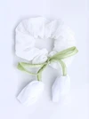 Gumka do włosów typu scrunchie, biała, tulipan O614377P00