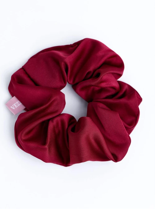 Gumka do włosów typu scrunchie, bordowy O614421P00