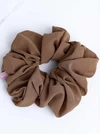 Gumka do włosów typu scrunchie, brązowa O614442P00