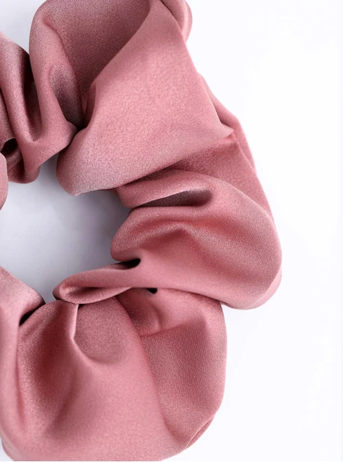 Gumka do włosów typu scrunchie, brudny róż O614424P00