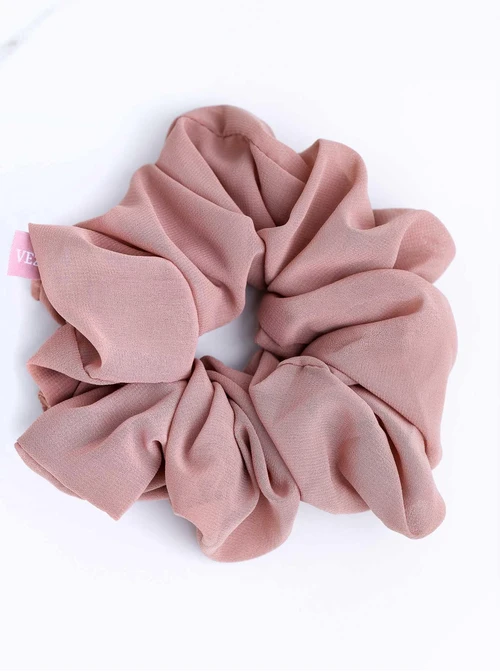 Gumka do włosów typu scrunchie, brudny róż O614441P00