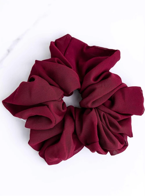 Gumka do włosów typu scrunchie, burgundowa O614440P00