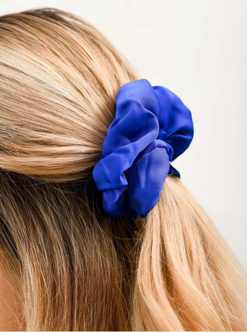 Gumka do włosów typu scrunchie, chabrowy O614425P00
