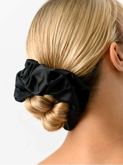 Gumka do włosów typu scrunchie, czarna O614361P00