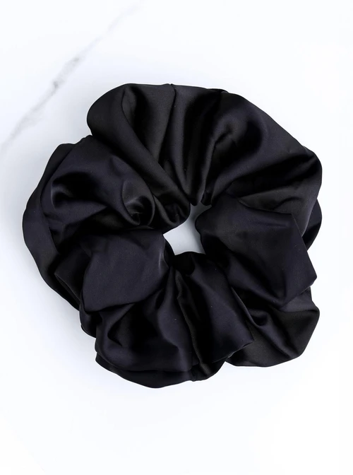 Gumka do włosów typu scrunchie, czarna O614361P00