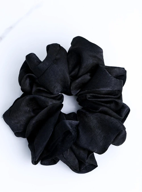 Gumka do włosów typu scrunchie, czarna O614414P00