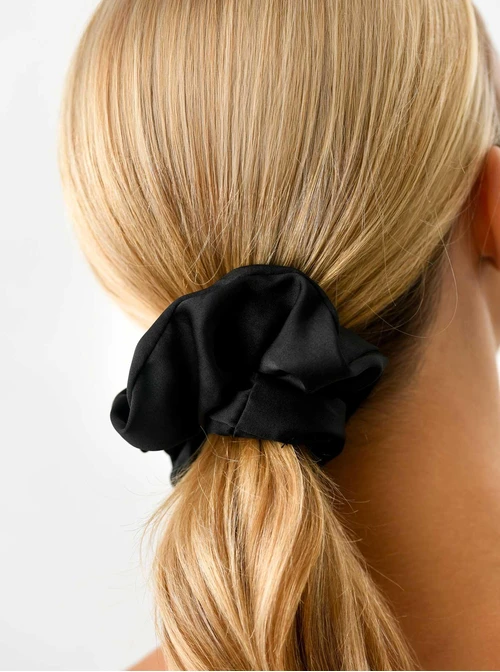 Gumka do włosów typu scrunchie, czarna O614426P00
