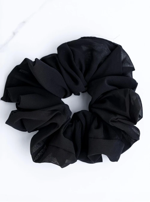 Gumka do włosów typu scrunchie, czarna O614445P00