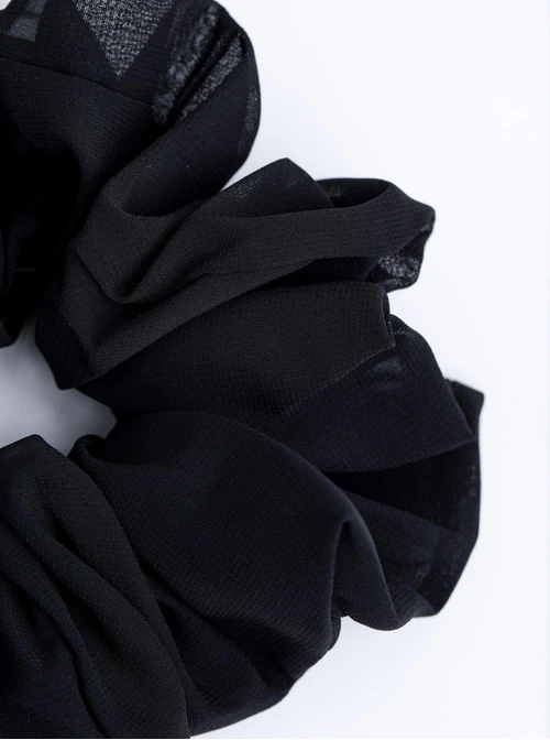 Gumka do włosów typu scrunchie, czarna O614445P00