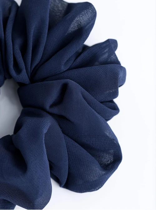 Gumka do włosów typu scrunchie, granatowa O614444P00