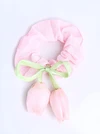 Gumka do włosów typu scrunchie, jasnoróżowa, tulipan O614382P00