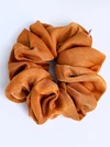 Gumka do włosów typu scrunchie, karmelowa O614416P00