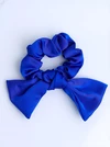 Gumka do włosów typu scrunchie, kokarda, chabrowy O614432P00