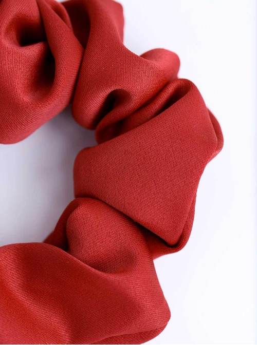 Gumka do włosów typu scrunchie, kokarda, czerwona O614429P00