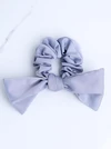 Gumka do włosów typu scrunchie, kokarda, szary O614436P00