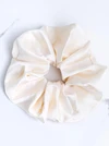 Gumka do włosów typu scrunchie, kremowy O614352P00