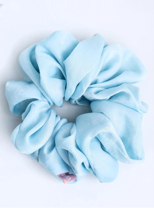 Gumka do włosów typu scrunchie, niebieska O614408P00