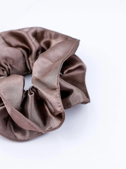 Gumka do włosów typu scrunchie, perłowy jasny brąz O614347P00