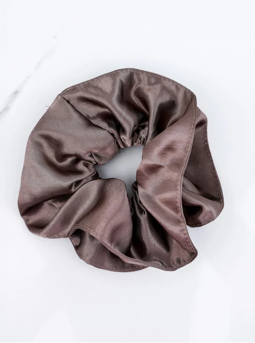 Gumka do włosów typu scrunchie, perłowy jasny brąz O614347P00