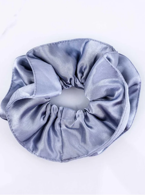 Gumka do włosów typu scrunchie, perłowy niebieski O614348P00