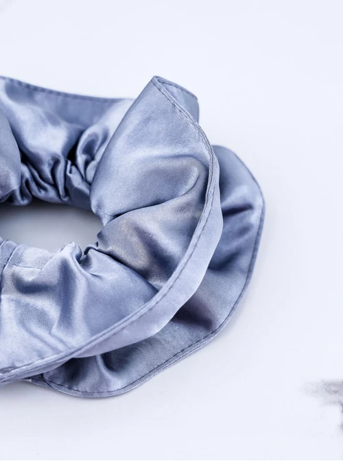 Gumka do włosów typu scrunchie, perłowy niebieski O614348P00