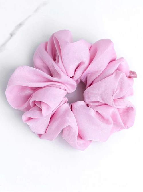 Gumka do włosów typu scrunchie, różowa O614417P00