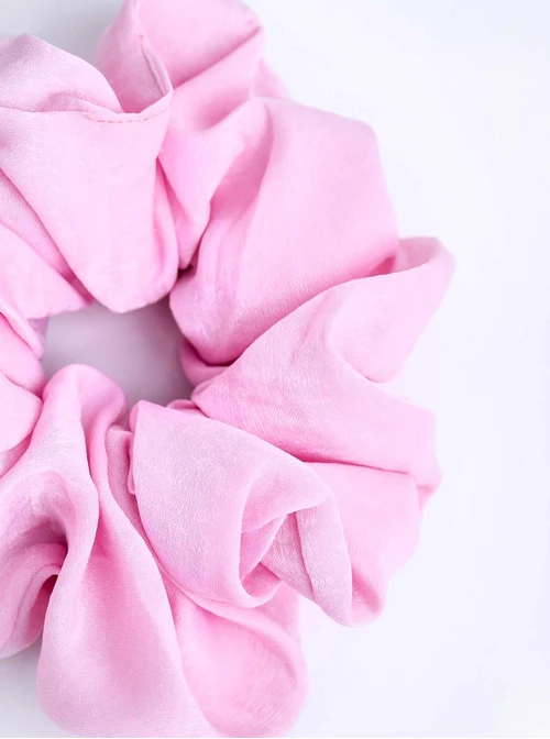 Gumka do włosów typu scrunchie, różowa O614417P00