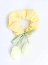 Gumka do włosów typu scrunchie, żółta, tulipan O614379P00