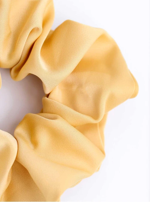 Gumka do włosów typu scrunchie, żółty O614423P00