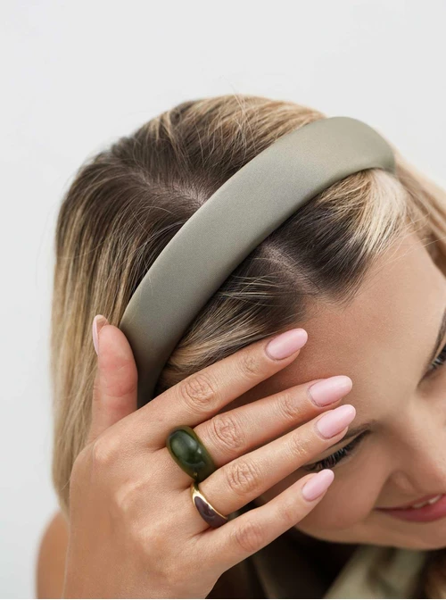 Opaska do włosów khaki O814497P00