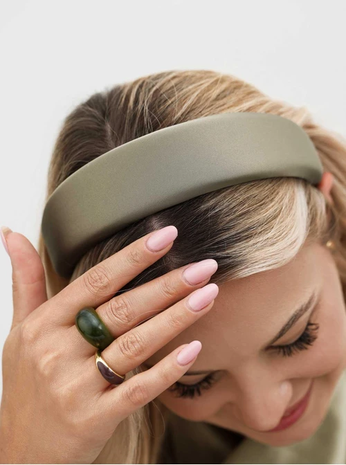 Opaska do włosów khaki O814539P00