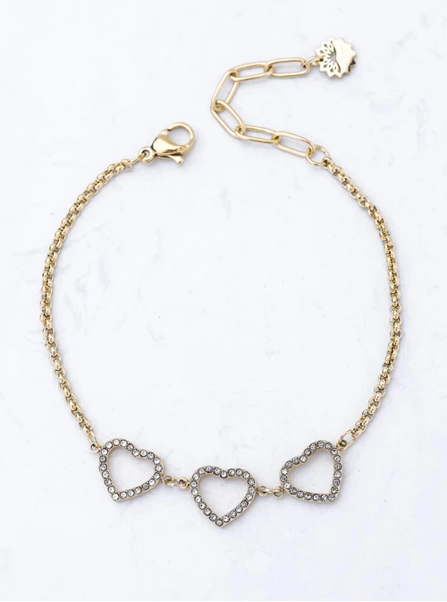 Zestaw Bransoletek Sparkling Hearts