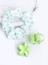 Zestaw ozdób do włosów, zielony O014865P00