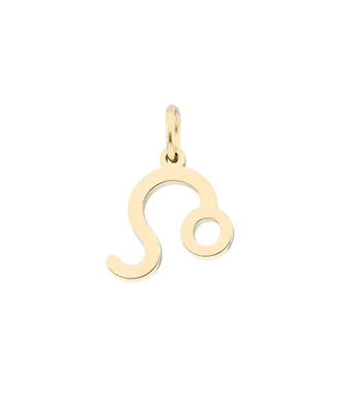 Zawieszka znak zodiaku Lew, stal pozłacana SC16527Z00-04
