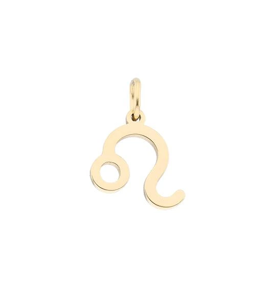 Zawieszka znak zodiaku Lew, stal pozłacana SC16527Z00-04