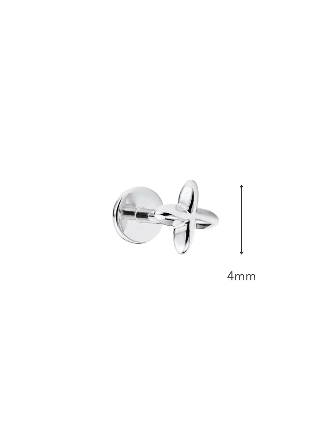 Kolczyk do piercingu labret, gwiazdka, stal ST15943S00