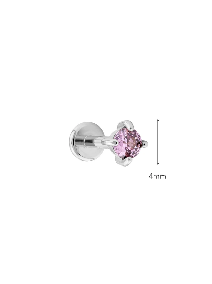 Kolczyk do piercingu labret, kryształek, stal ST16083S00