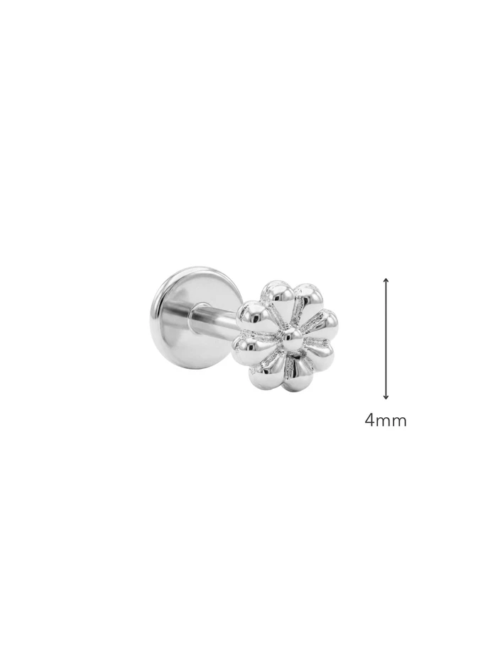 Kolczyk do piercingu labret, kwiatuszek, stal ST15949S00
