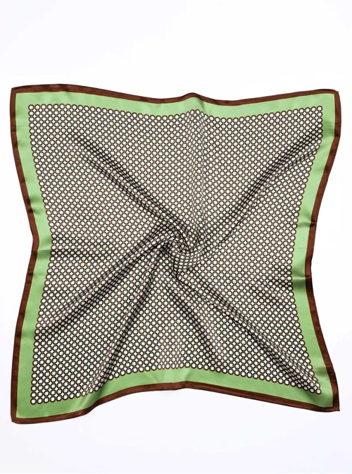 Apaszka Jedwabna, wzór geometryczny 65 cm x 65 cm, AP15280-07