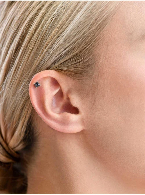 Kolczyk do piercingu labret, Jaspis, stal ST15779S00