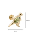 Kolczyk do piercingu labret, dinozaur, stal pozłacana ST15852Z00