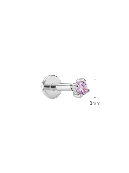 Kolczyk do piercingu labret, kryształek, stal ST16081S00