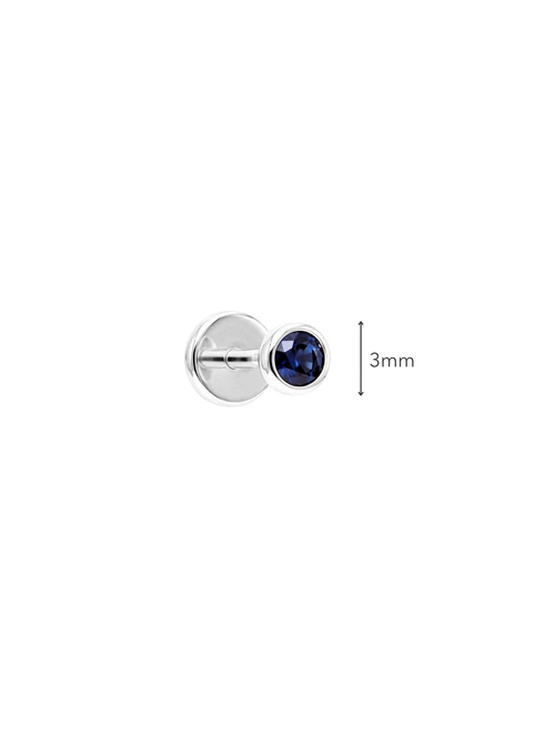Kolczyk do piercingu labret, kryształek, stal ST16105S00