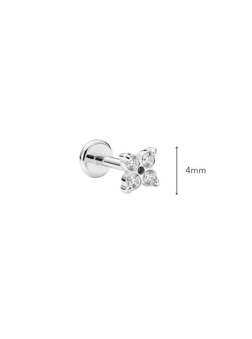 Kolczyk do piercingu labret, kwiatek, stal ST15783S00