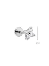 Kolczyk do piercingu labret, kwiatek, stal ST15847S00