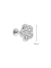 Kolczyk do piercingu labret, kwiatek, stal ST15917S00