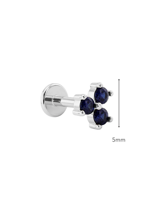 Kolczyk do piercingu labret, kwiatek, stal ST16107S00