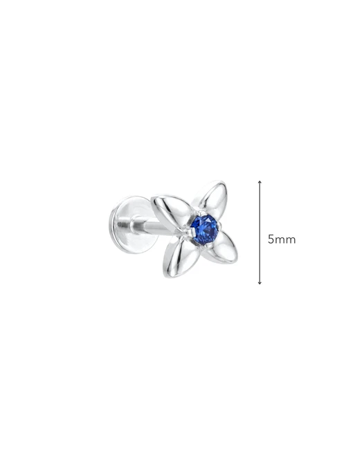 Kolczyk do piercingu labret, kwiatek, stal ST16111S00
